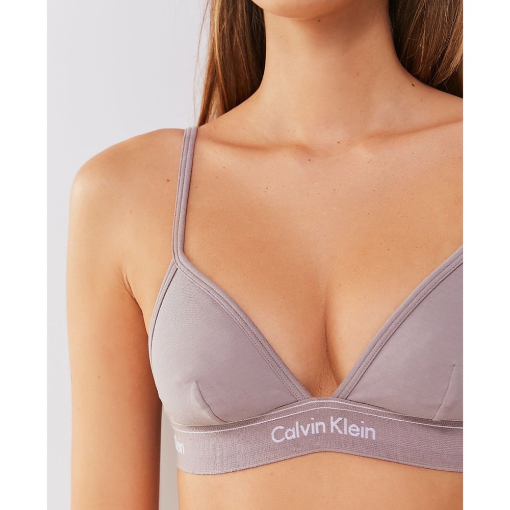 Calvin Klein Gray Heritage Triangle Bralette